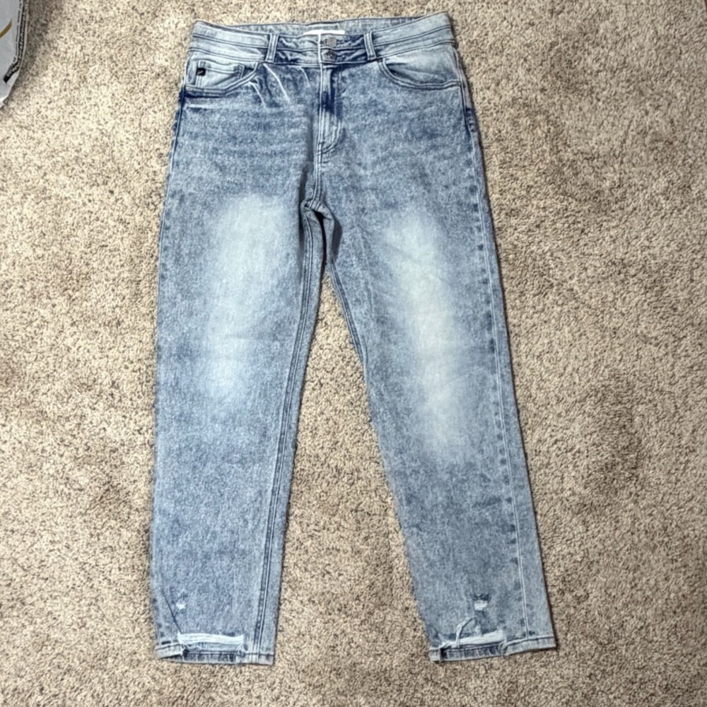 KanCan Cadence Ultra Rise Slim Straight Jeans Size 15/31 Womens High Rise Denim